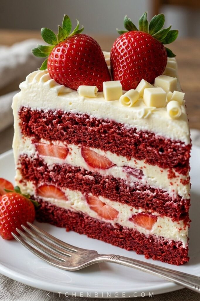 Strawberry Earthquake Cake