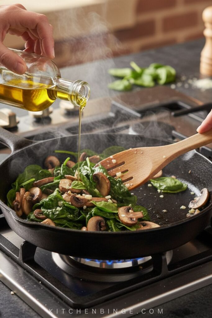 Spinach Mushroom and Ricotta Stuffed Zucchini Recipe