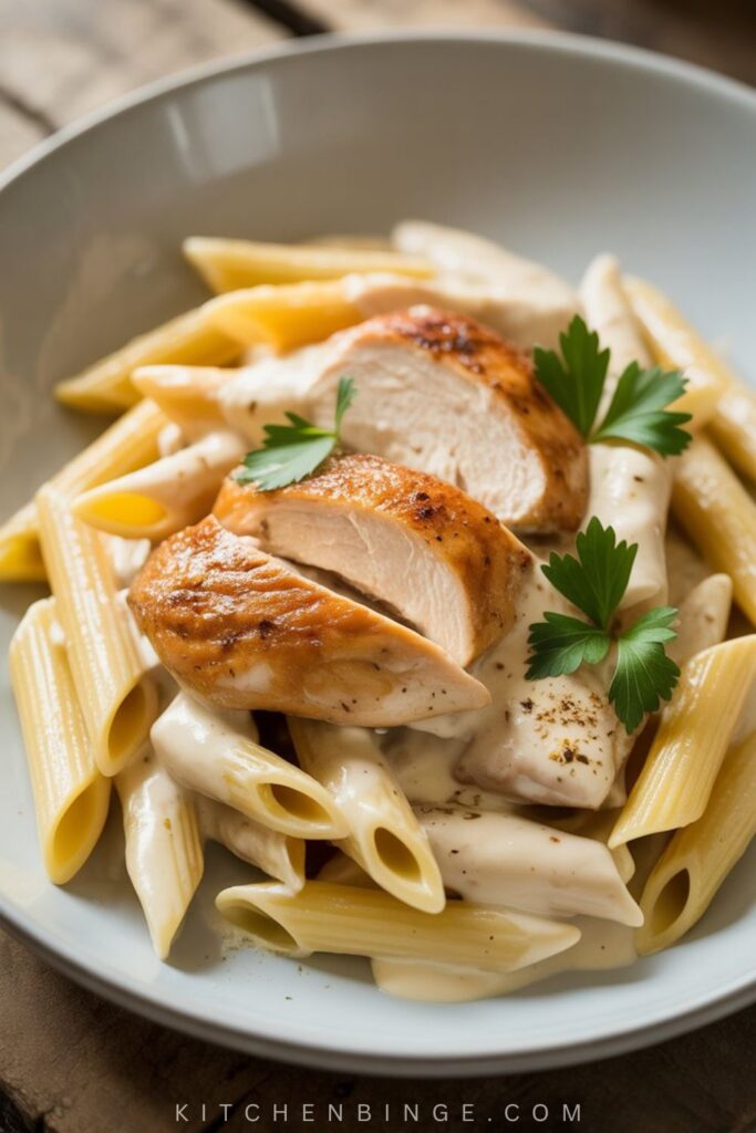 Chicken Alfredo with Penne Pasta Recipe
