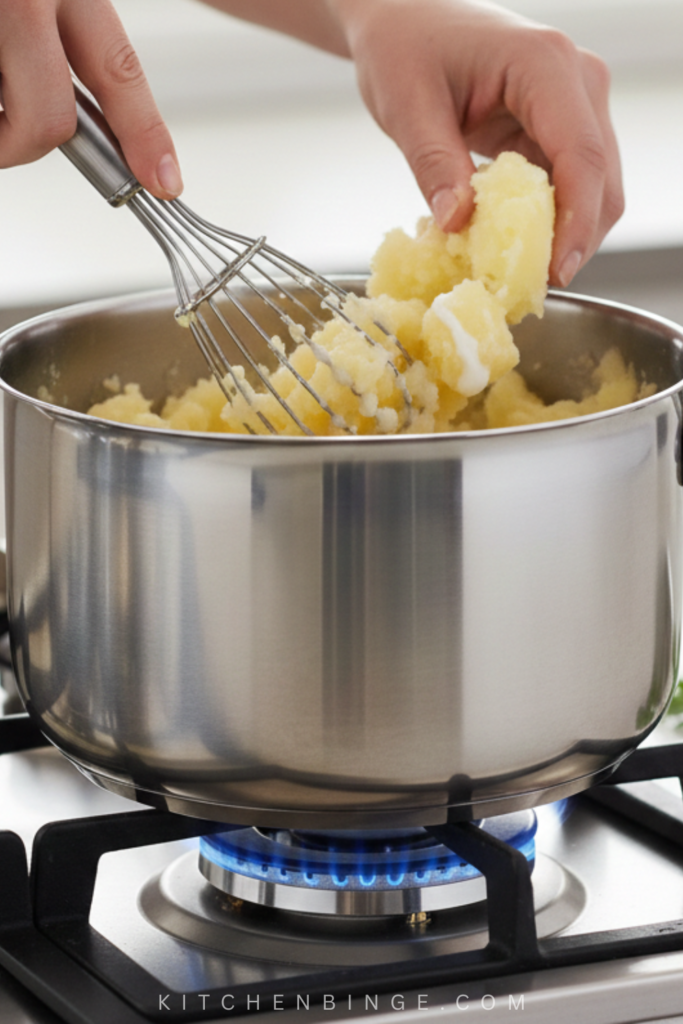 Creamy Chicken with Mashed Potatoes 