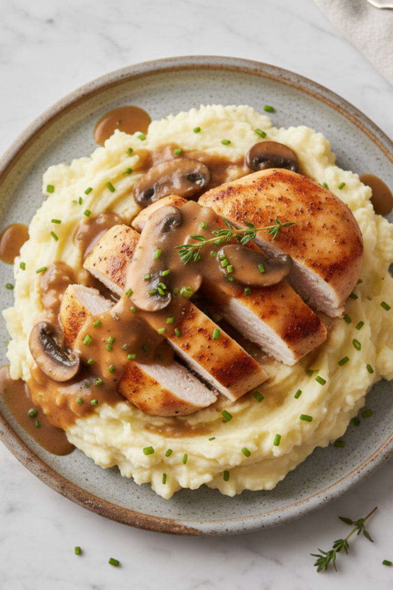 Creamy Chicken and Mashed Potatoes Recipe
