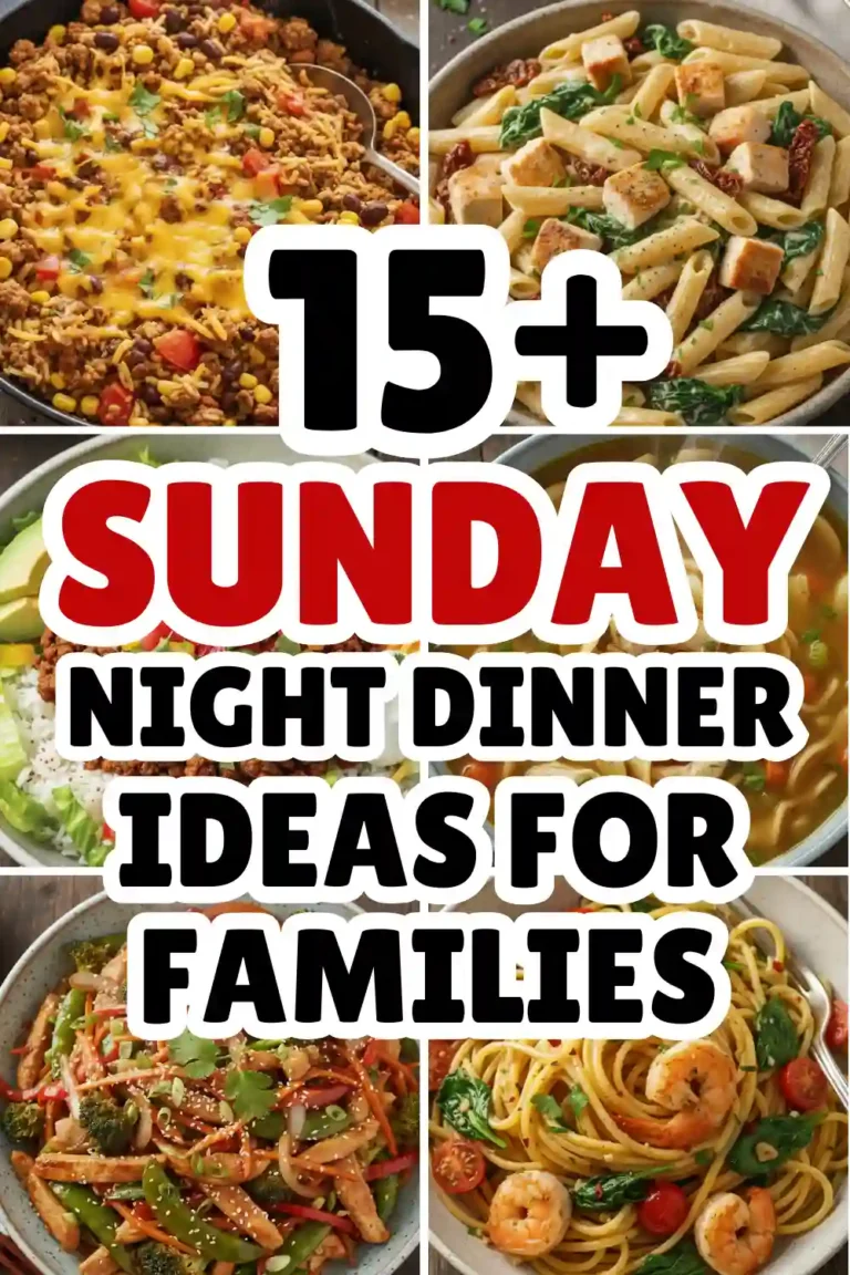 15+ Easy Fun Sunday Night Dinner Ideas For Families