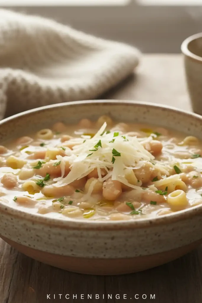 Creamy White Pasta Fagioli Soup Recipe