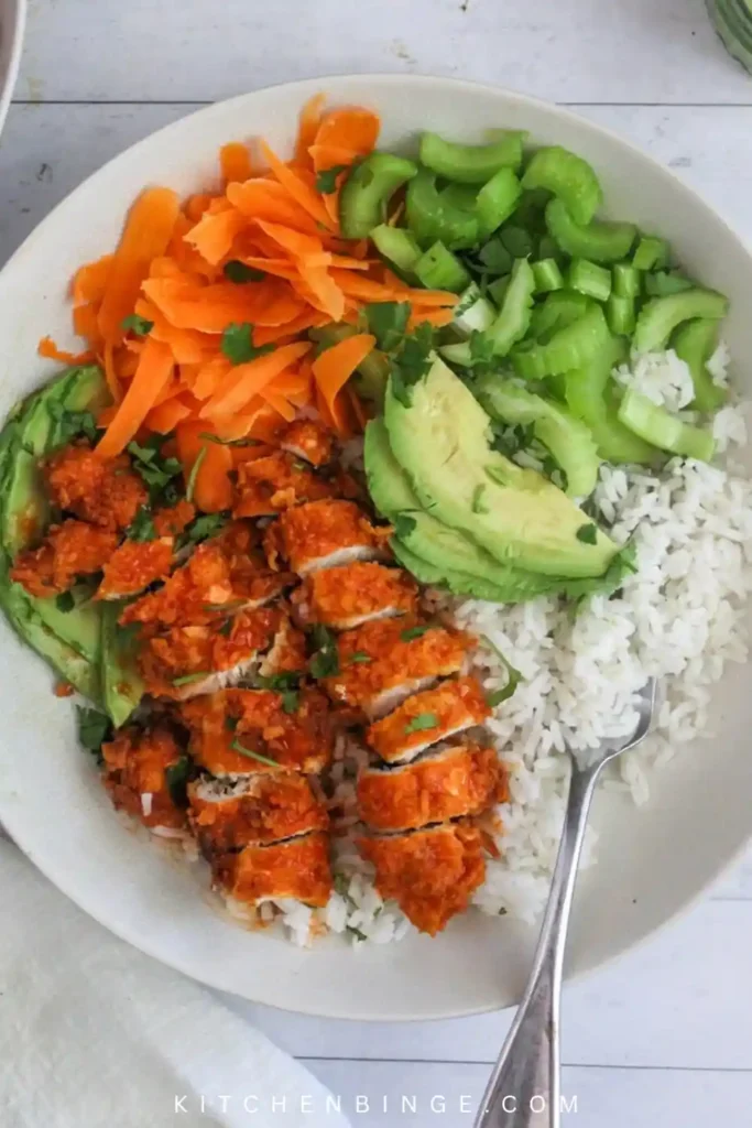 Chicken & Rice Bowls with Garlic Sauce Recipe