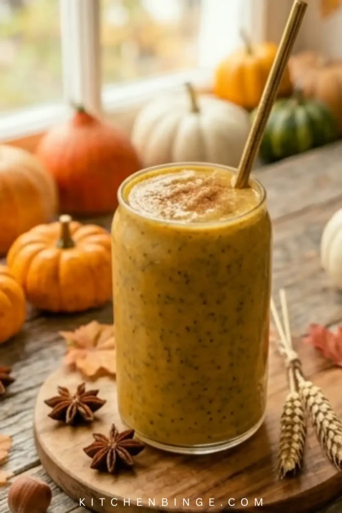 Healthy Pumpkin Spice Smoothie Recipe (Easy Fall Breakfast Drink)