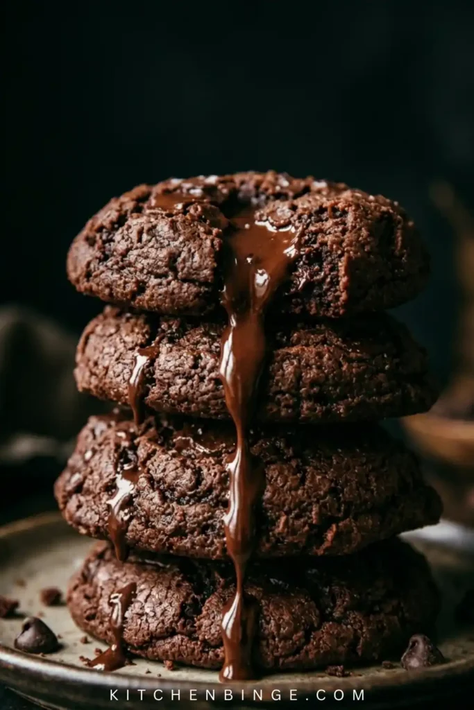 Delicious Chocolate Crumbl Cookies (Rich, Fudgy & Dark Cookies)