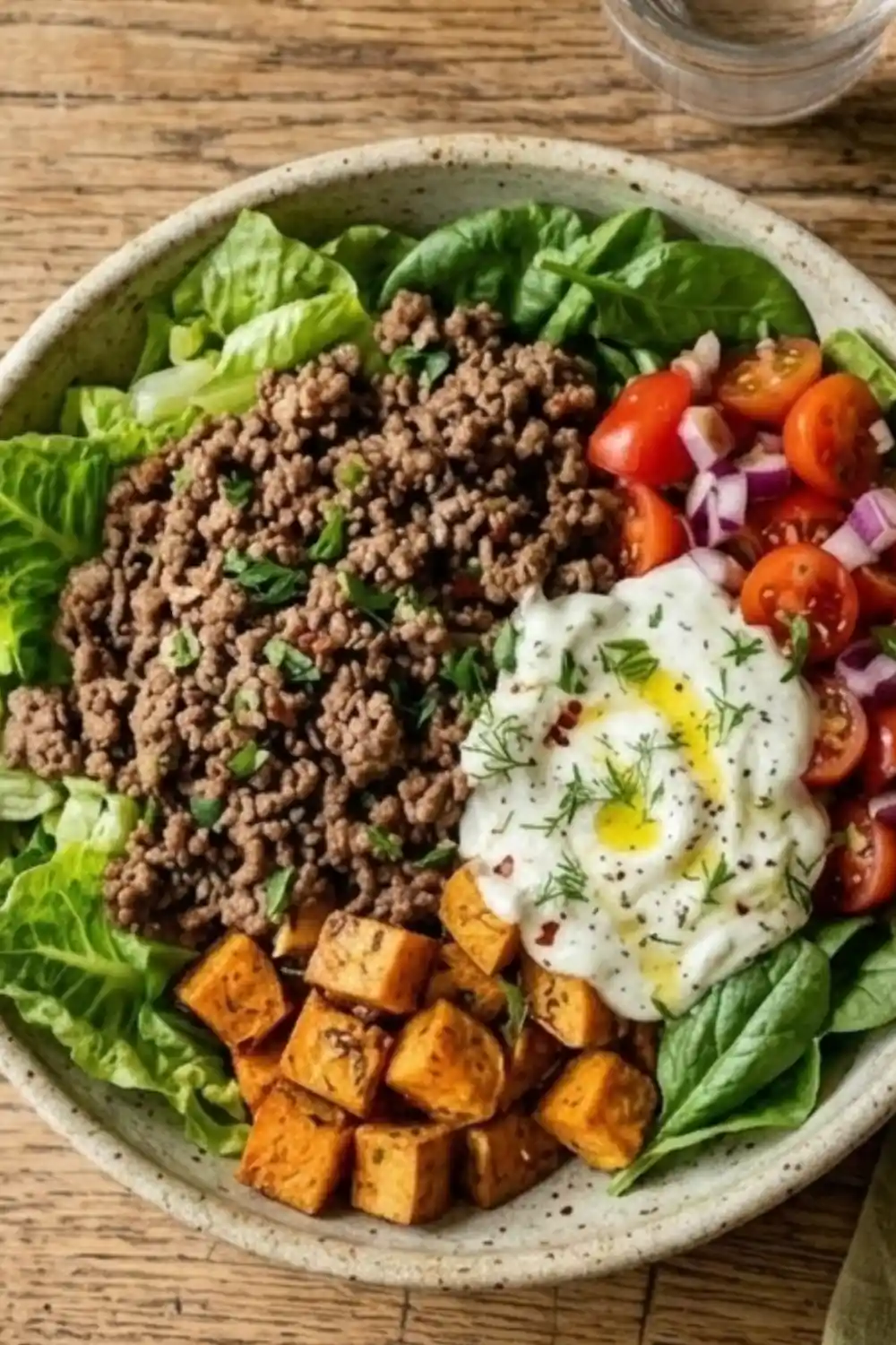 High Protein Burger Bowl: Healthy Dinner Recipe