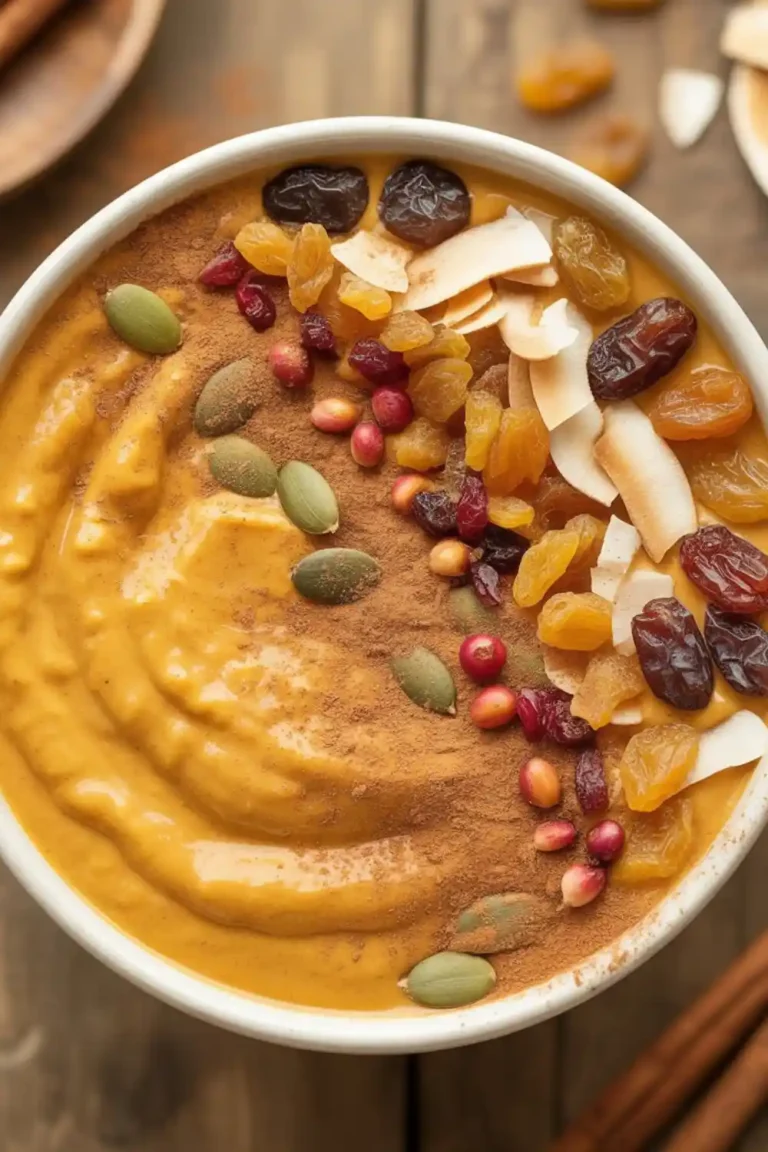 Healthy Pumpkin Spice Latte Smoothie Bowl (Starbucks Copycat!)