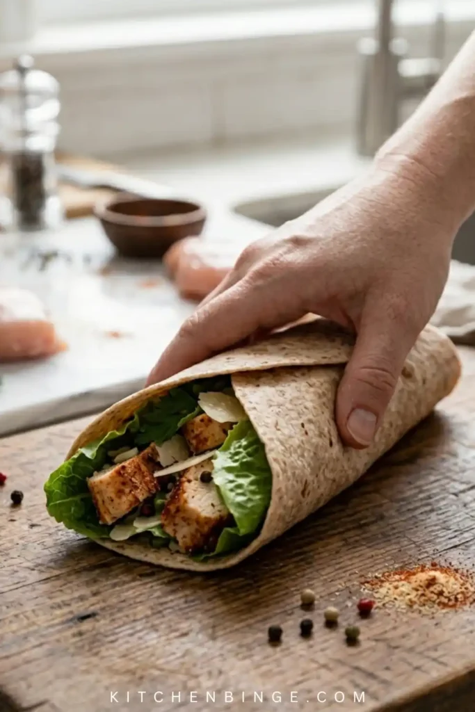 Tasty Chicken Caesar Wrap (Best Homemade Recipe)