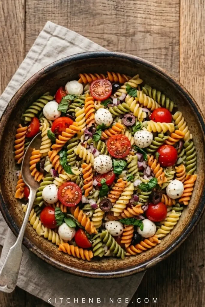 Fresh & Easy Caprese Pasta Salad Recipe