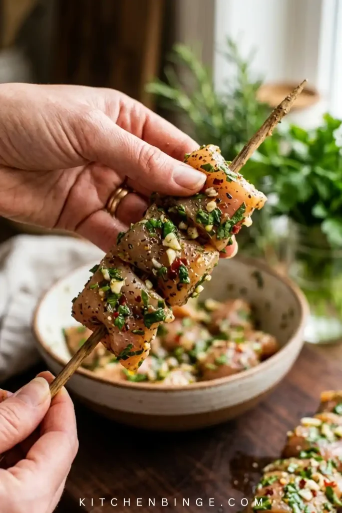 Easy Juicy Grilled Chicken Skewers (The Best BBQ Marinade)