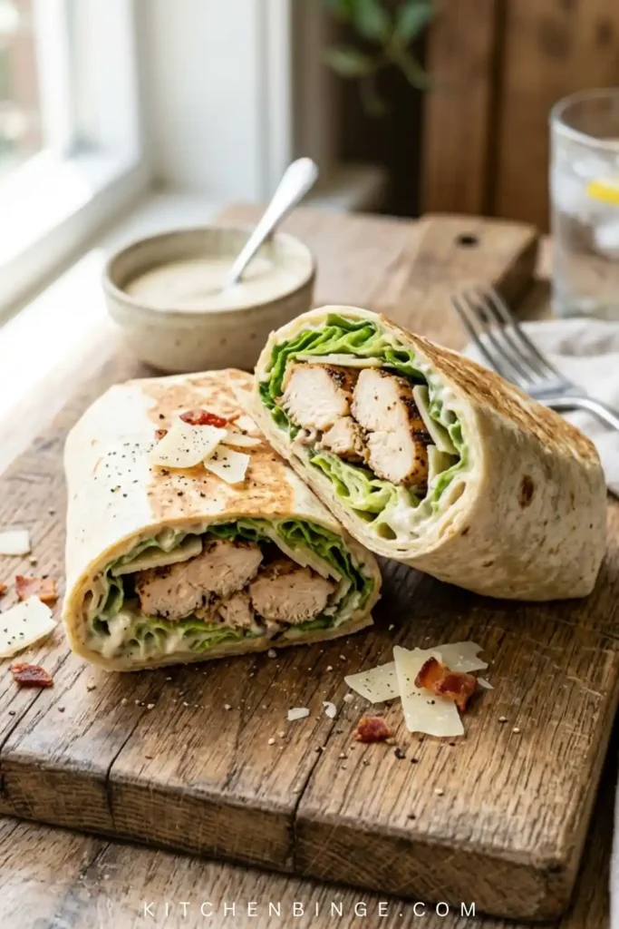 Tasty Chicken Caesar Wrap (Best Homemade Recipe)