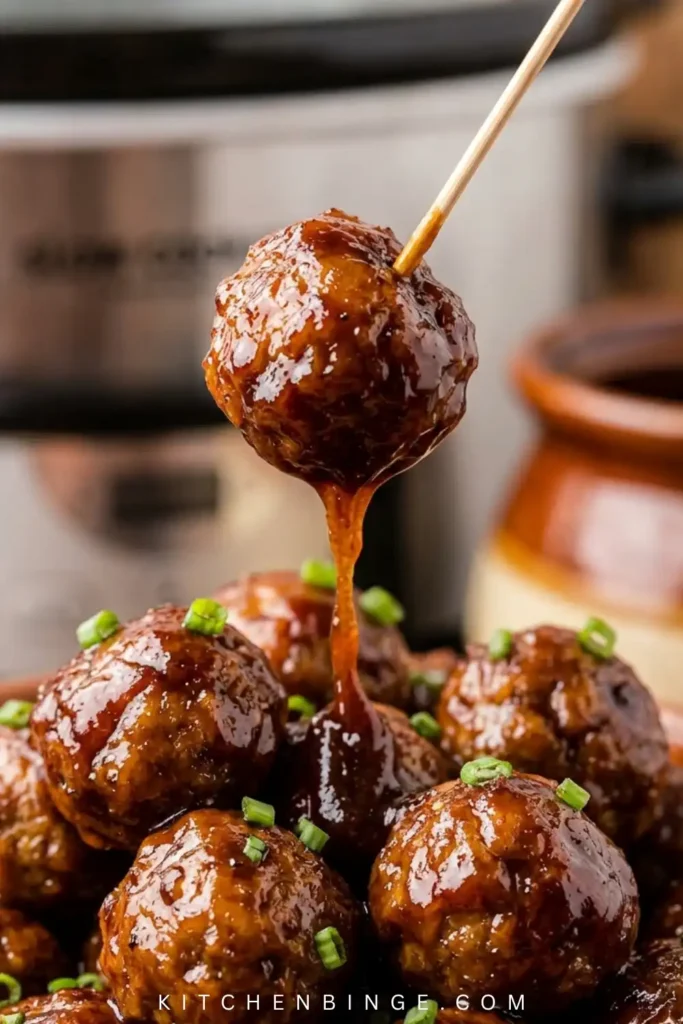 Crockpot Bourbon BBQ Meatballs Recipe