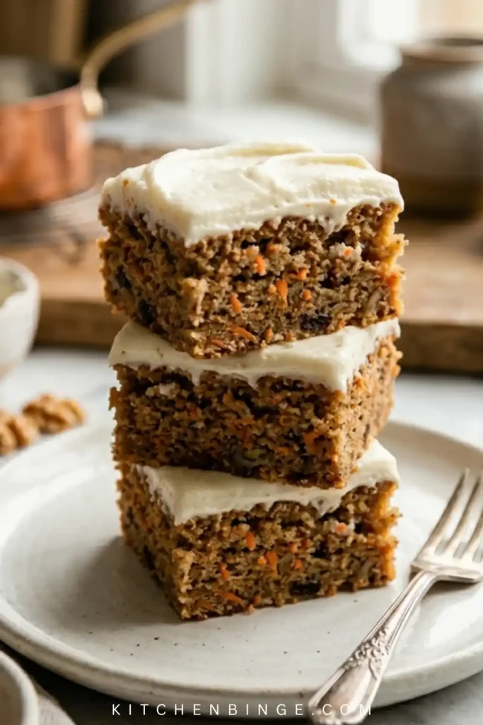 Cheesy Carrot Cake Bar Recipe With Cream Cheese