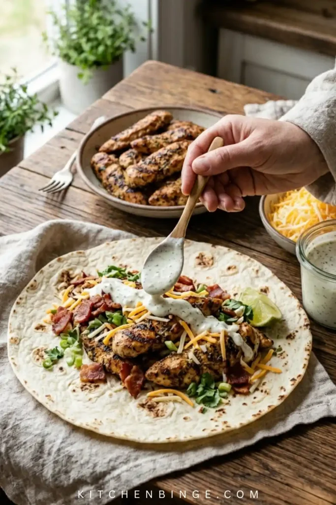 Chicken Bacon Ranch Wrap (Best Crispy Wrap For Lunch)