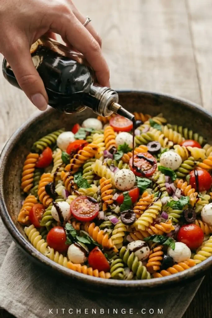 Fresh & Easy Caprese Pasta Salad Recipe
