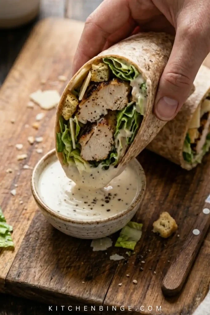 Tasty Chicken Caesar Wrap (Best Homemade Recipe)