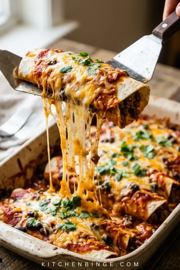 Easy Beef Enchiladas Recipe (Cheesy Tex-Mex Dinner)