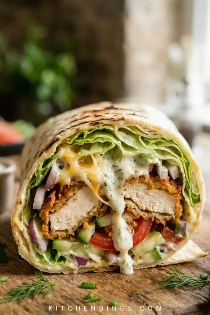 Chicken Bacon Ranch Wrap (Best Crispy Wrap For Lunch)
