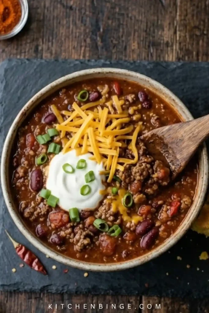 Best Chili Recipe (Thick & Savory Crockpot Chili)
