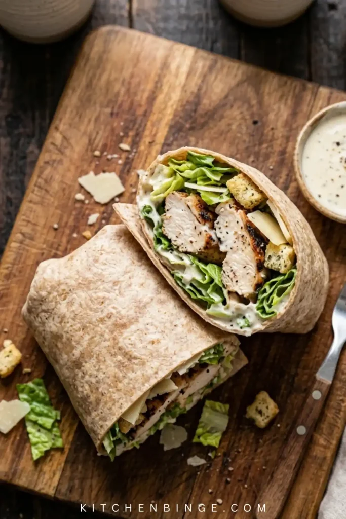 Tasty Chicken Caesar Wrap (Best Homemade Recipe)