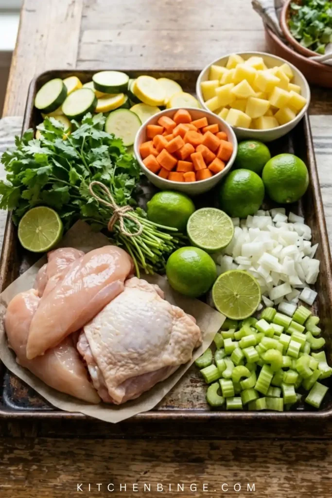 Healthy Mexican Chicken Vegetable Soup Recipe 