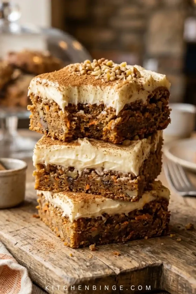 Cheesy Carrot Cake Bar Recipe With Cream Cheese