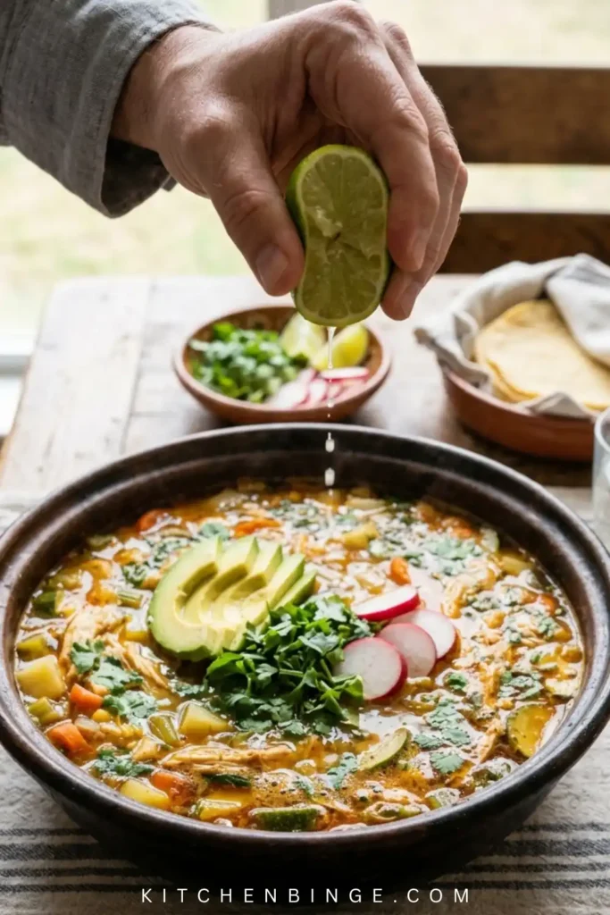 Healthy Mexican Chicken Vegetable Soup Recipe 