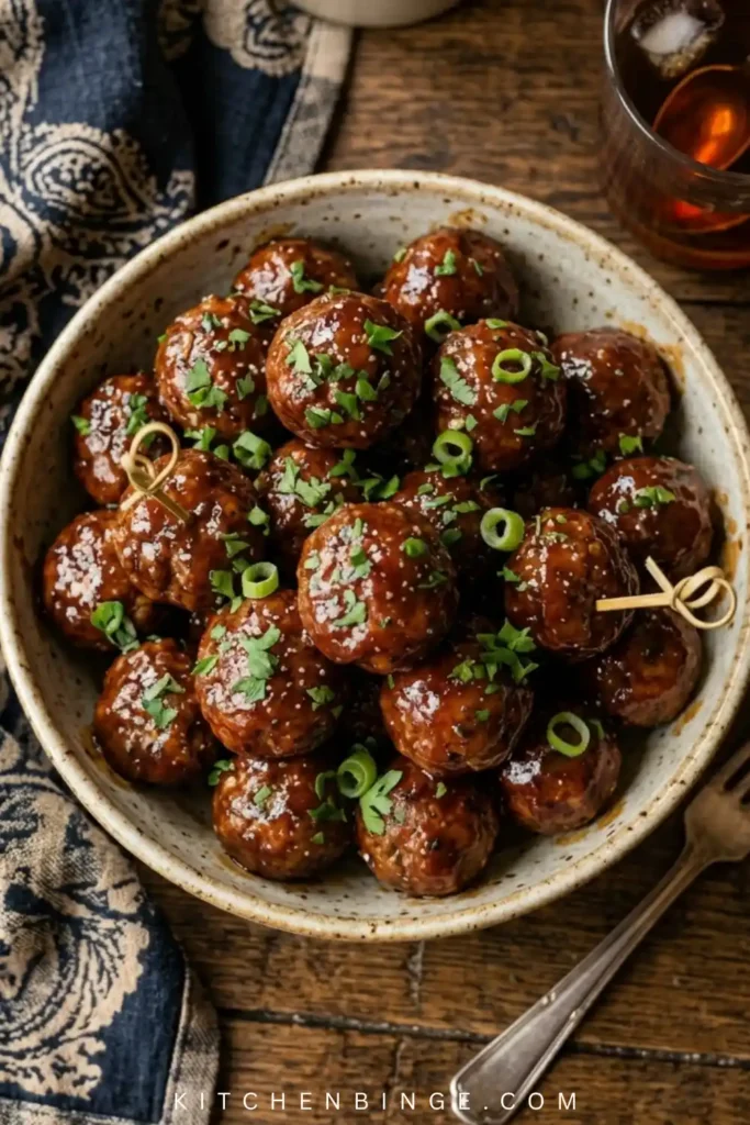 Crockpot Bourbon BBQ Meatballs Recipe
