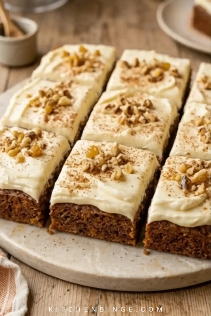 Cheesy Carrot Cake Bar Recipe With Cream Cheese