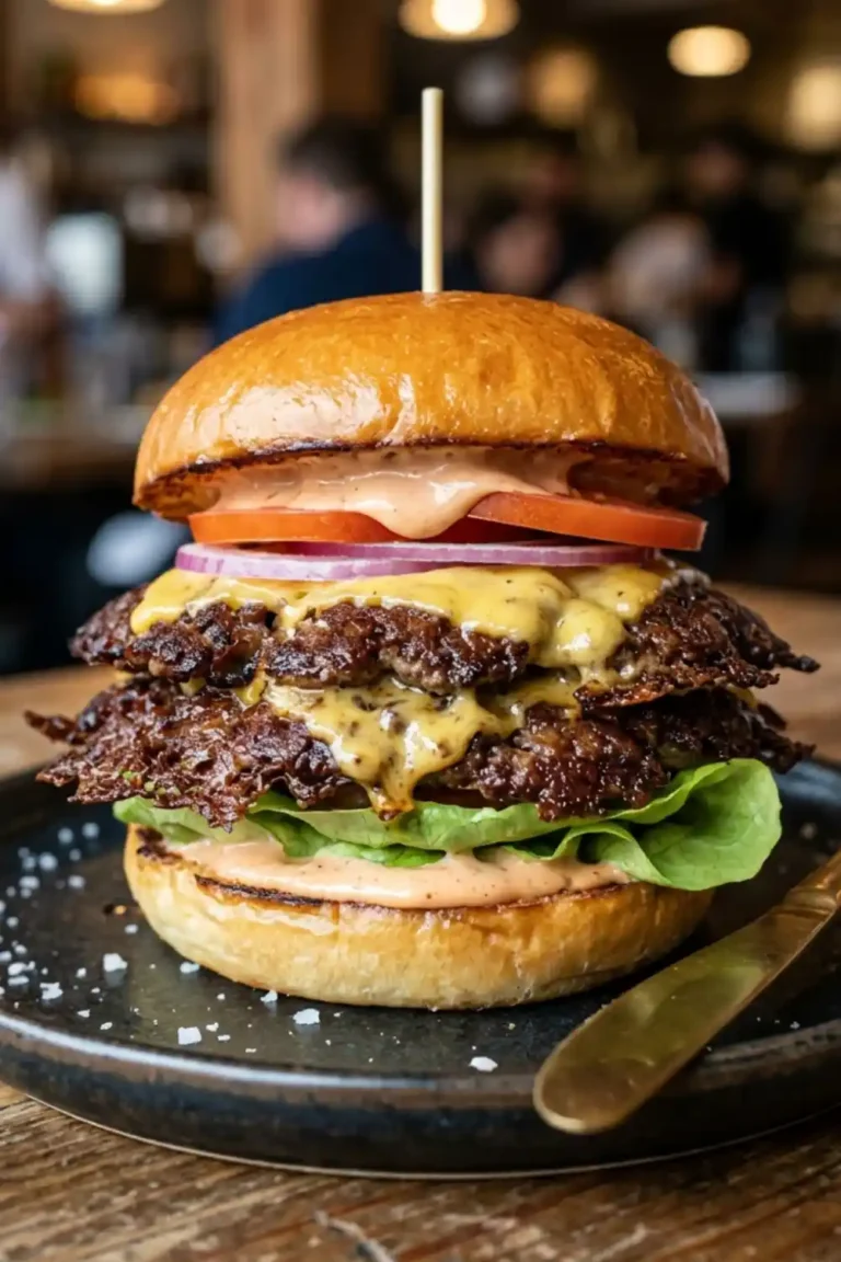 Homemade Smash Burger – Crispy, Juicy & Flavor Packed