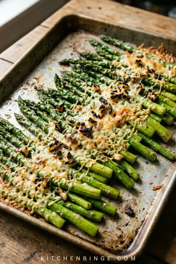 Simple & Delicious Roasted Garlic Parmesan Asparagus Recipe 