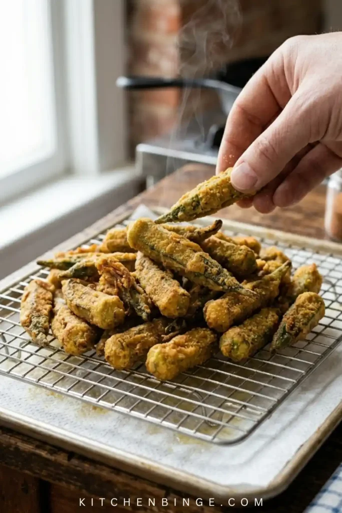 Best Crispy Fried Okra Dish Recipe