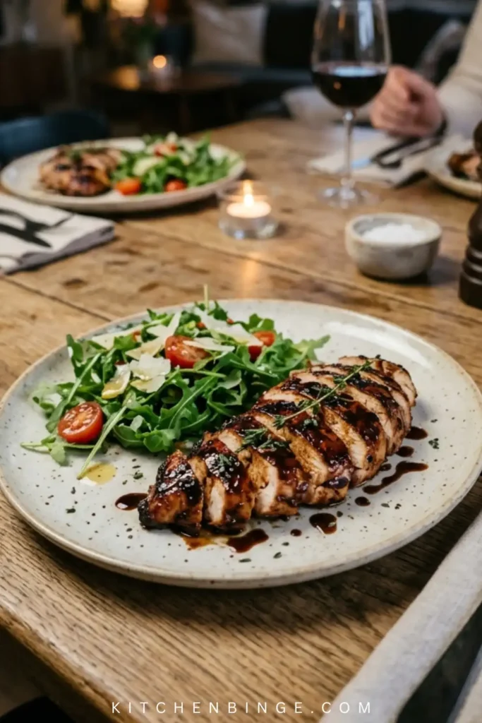 Grilled Balsamic Chicken with Tomatoes & Basil Recipe