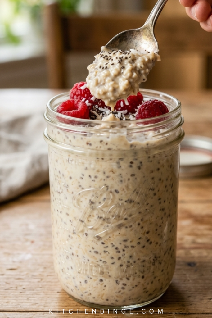 Healthy Creamy Overnight Oats Recipe : A Perfect Dessert-Inspired Breakfast