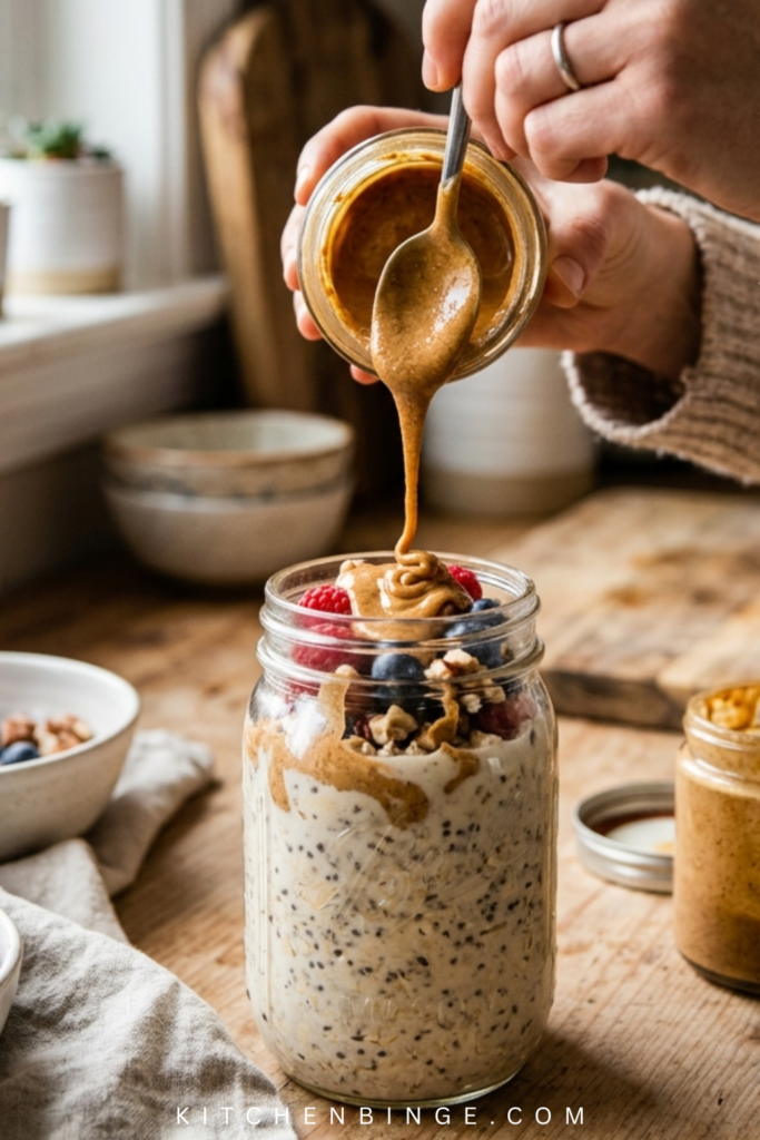 Healthy Creamy Overnight Oats Recipe : A Perfect Dessert-Inspired Breakfast