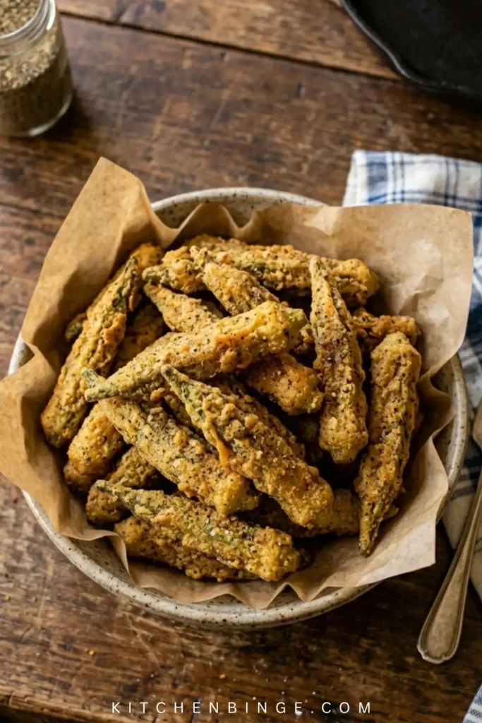 Best Crispy Fried Okra Dish Recipe