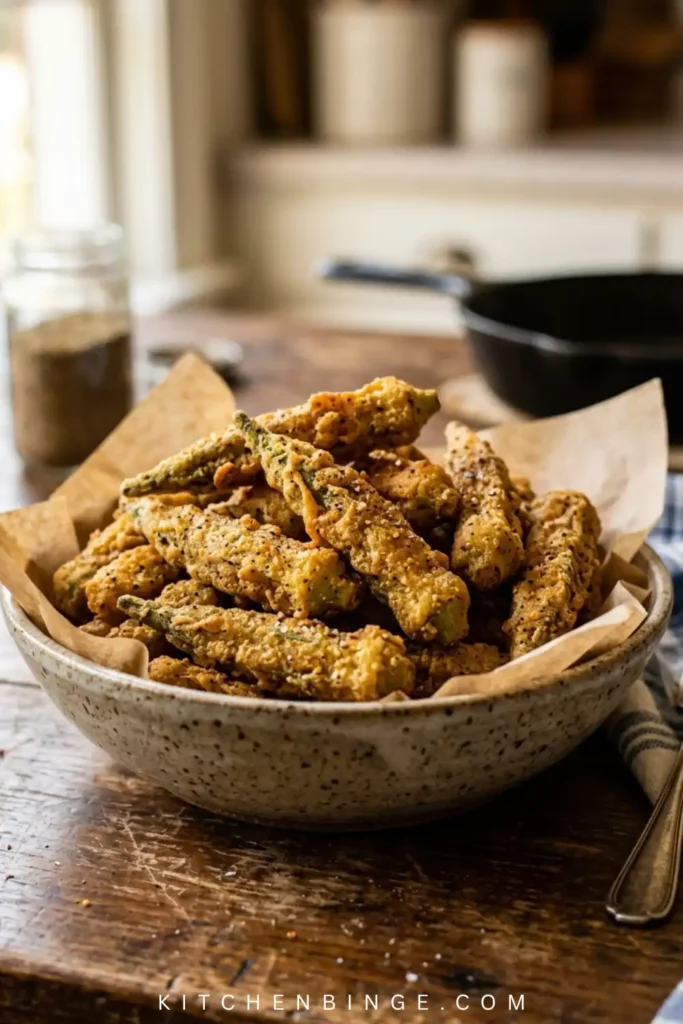 Best Crispy Fried Okra Dish Recipe
